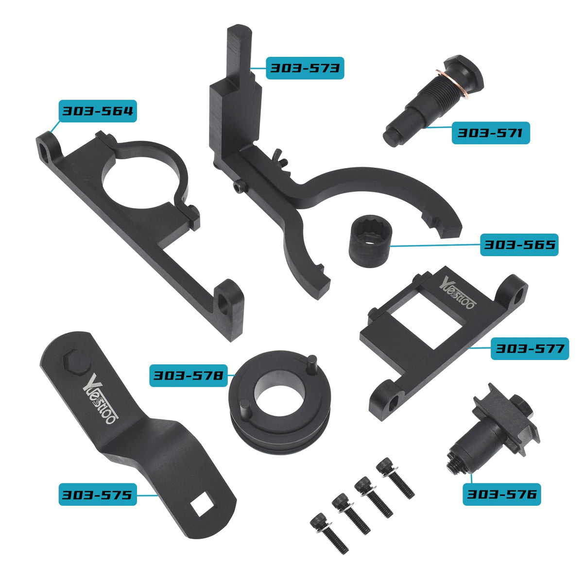 Yuesstloo complete timing tool kit spread to show included components for accurate alignment
