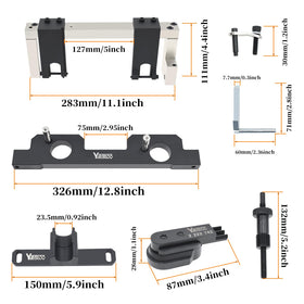 Yuesstloo scale comparison with gloves showing complete portable kit convenience