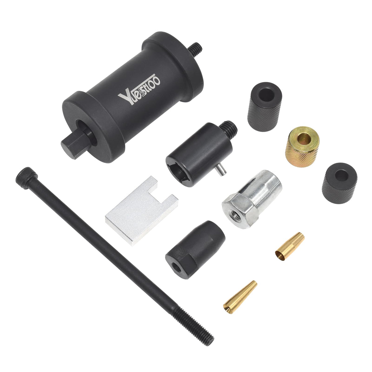 Yuesstloo slide hammer close up demonstrating controlled extraction force benefit