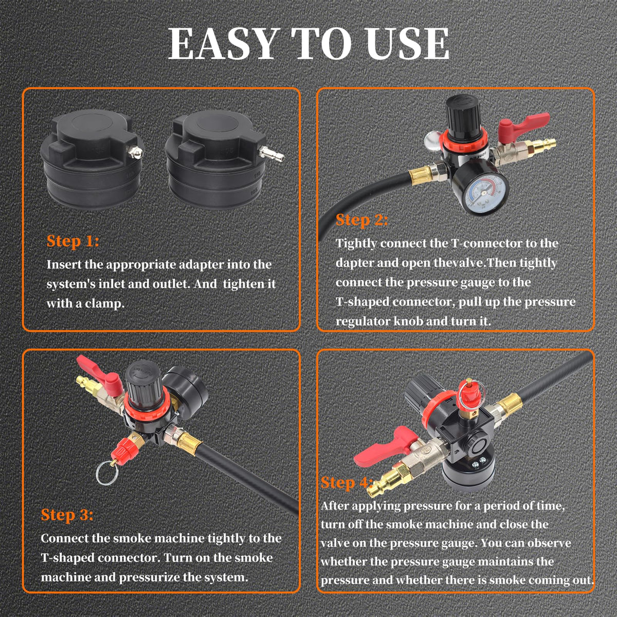 Yuesstloo smoke adaptor and hoses highlighting enhanced leak detection capability
