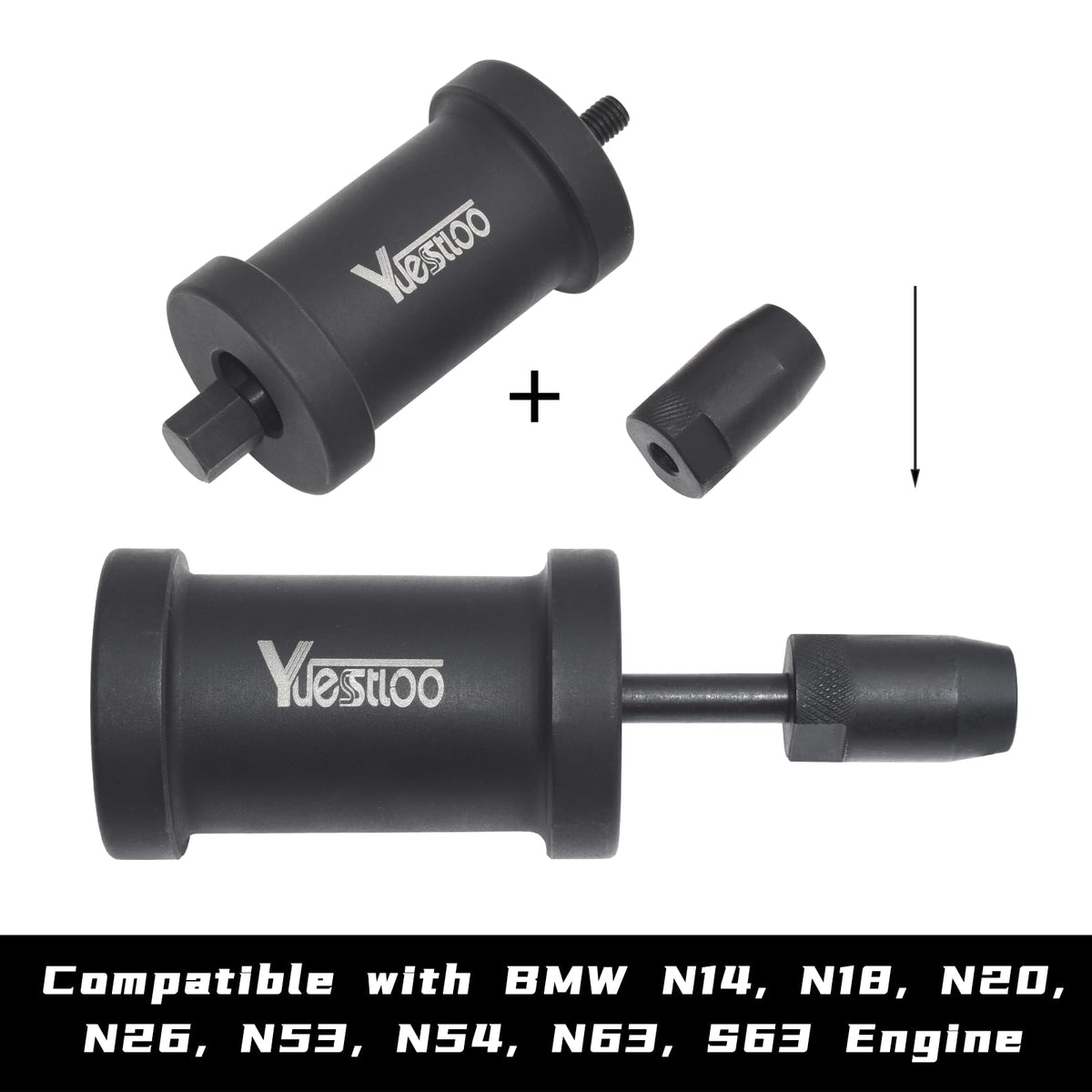 Yuesstloo three puller adapters displayed for multiple injector sizes benefit