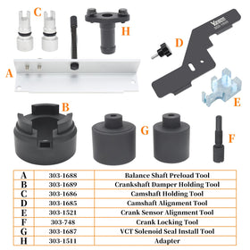Yuesstloo camshaft pin close-up showing precise fit and durable finish