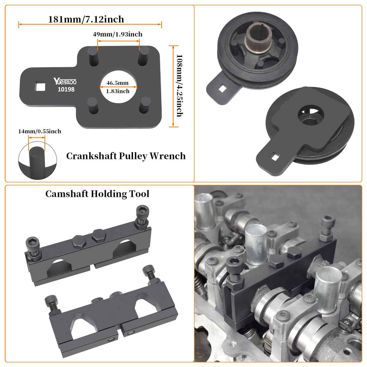 Yuesstloo tool kit open with labels demonstrating quick part identification benefit