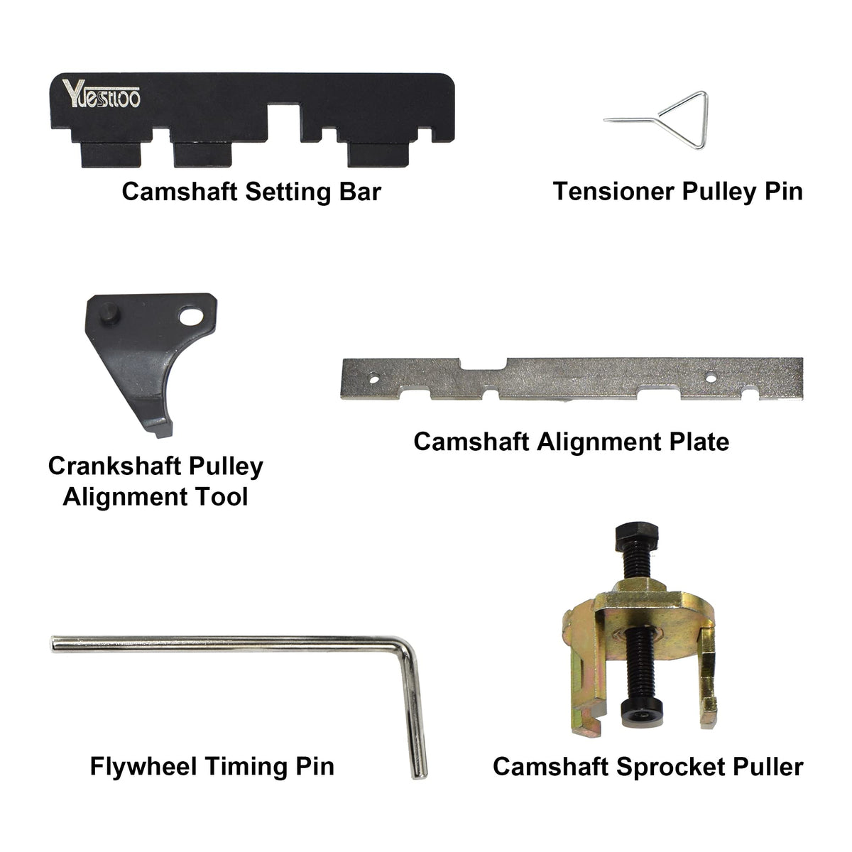Yuesstloo tools organized on a bench highlighting full kit contents and workshop readiness