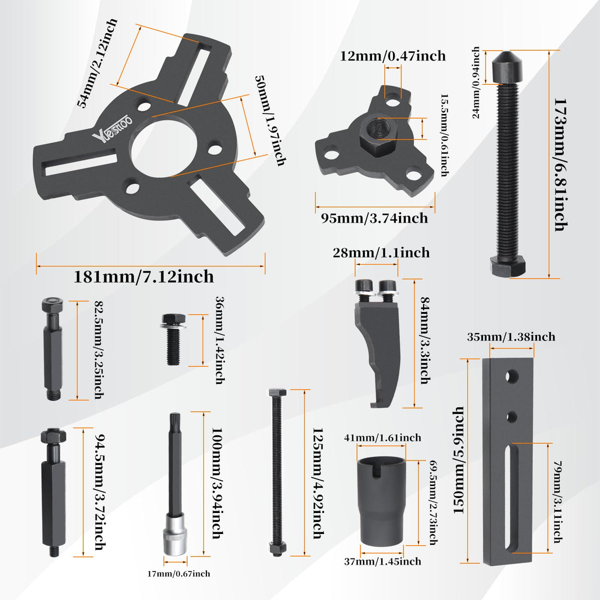 Yuesstloo tools arranged on workbench for efficient workflow