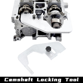 Yuesstloo tools in use on Ford engine showing correct timing alignment benefit