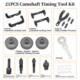 Yuesstloo toolset spread close-up displaying hardened steel pieces for precise alignment
