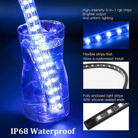YUGUANG waterproof sealed strip edge showing IP68 protection for reliable wet-road performance
