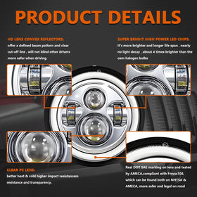 YUGUANG headlight in rain splash demonstrating IP68 waterproof durability