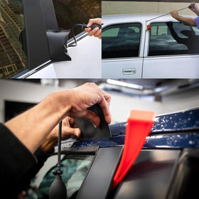 Yuheybe tools in use accessing car door showing safe retrieval