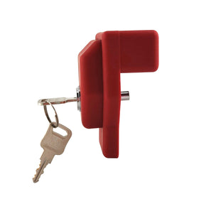 Yujanery close-up of the lock body highlighting durable plastic and corrosion resistance
