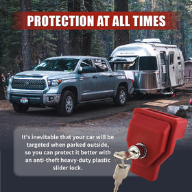 Yujanery lock beside ruler showing compact size for easy storage and transport