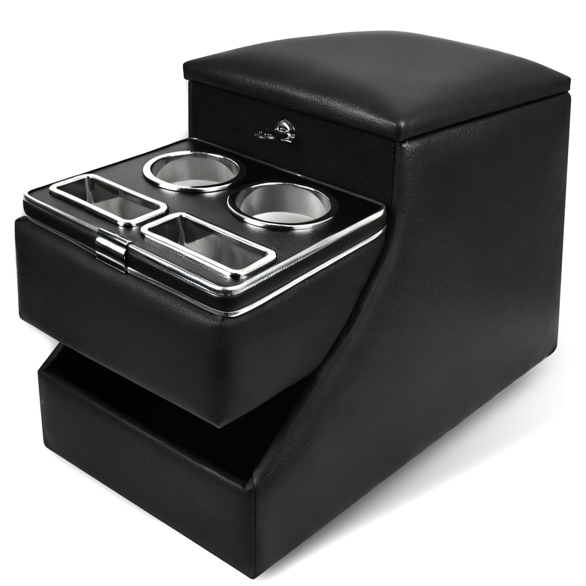 YUKGAMS front view center console showing organized compartments and neat cabin benefit