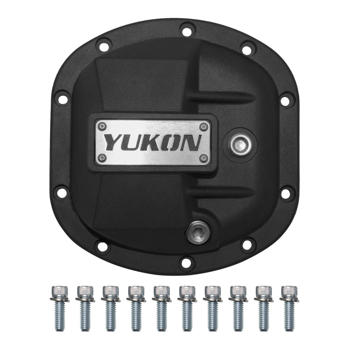 Yukon Gear & Axle front view diff cover showing rugged construction benefit protection