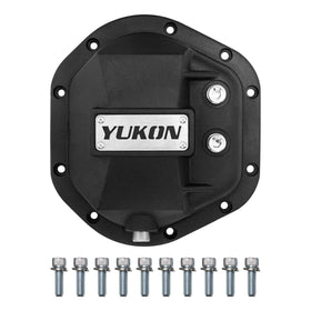Yukon Hardcore diff cover front view showing bolt pattern and protection benefit