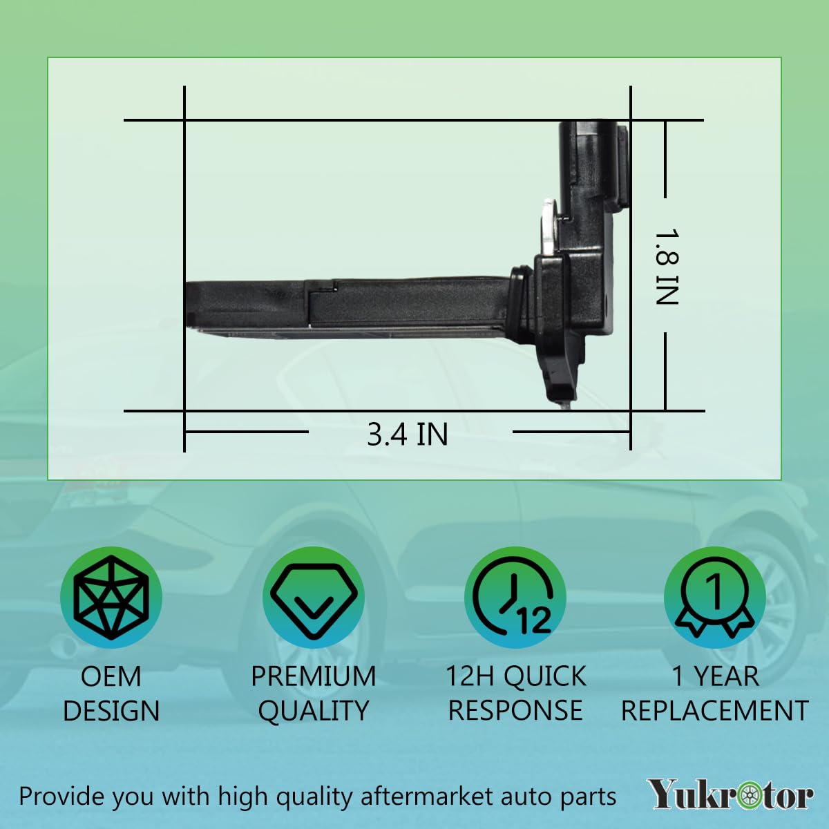 Yukrotor product packaging with label showing model and quick verification