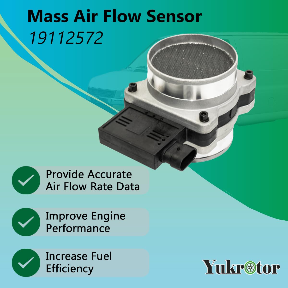 Yukrotor MAF sensor electrical connector detail ensuring correct plug compatibility benefit
