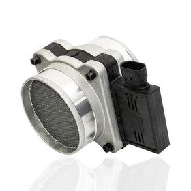 Yukrotor MAF sensor front view showing housing and mounting alignment benefit accurate fit