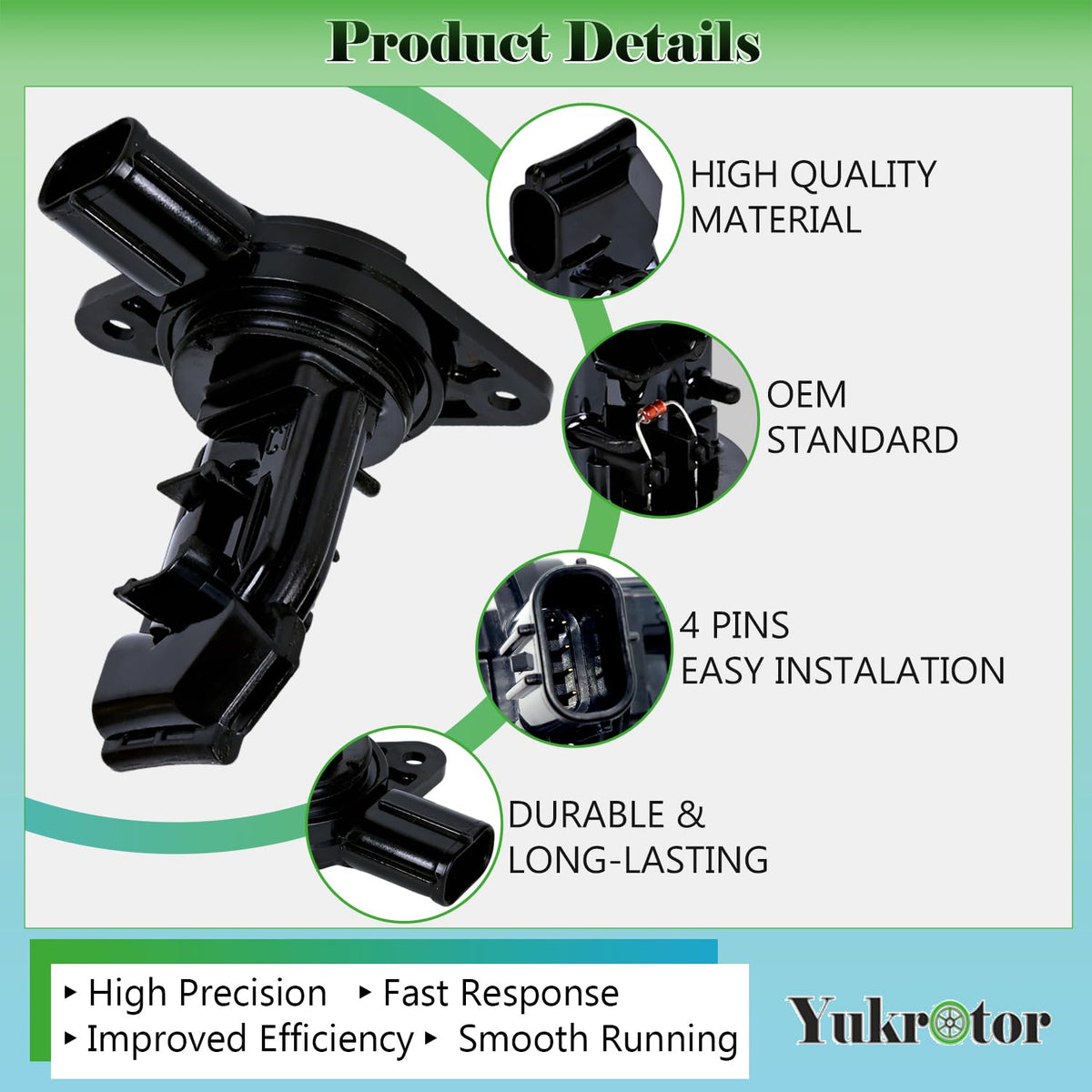 Yukrotor MAF installed in engine bay demonstrating easy replacement