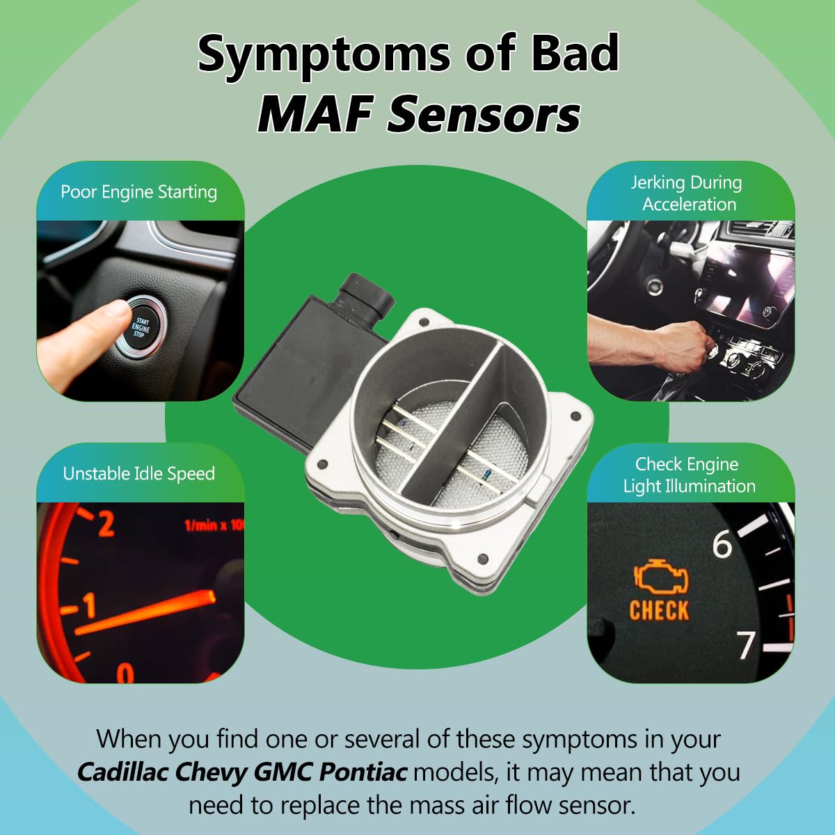 Yukrotor MAF sensor boxed with label showing part number and warranty benefit