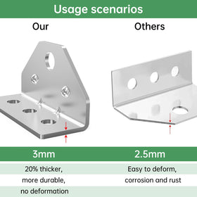 Yuleimy bracket beside tape measure showing dimensions for correct fit benefit
