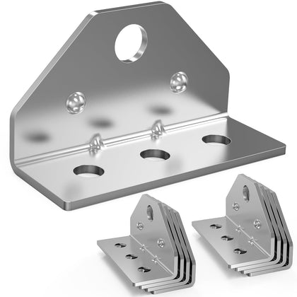 Yuleimy front view of bracket showing mounting flanges and strength benefit