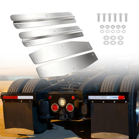 Yuleimy lifestyle rear road shot of truck showing reduced spray and safer visibility
