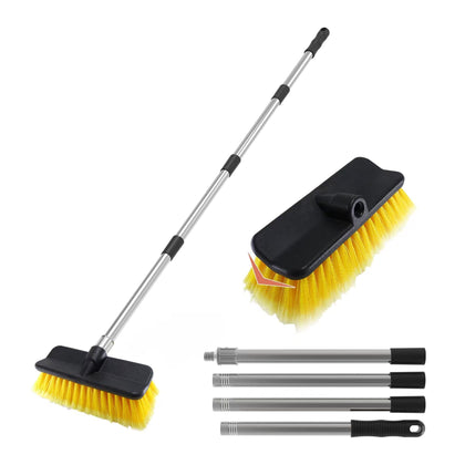 YULOOSI front brush head showing wide V-shape for faster coverage