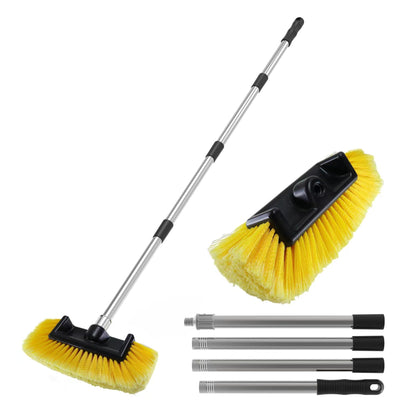 YULOOSI front-facing brush head showing five-sided design and safe coverage