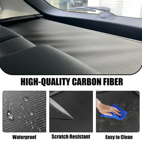 Yumemoo close-up carbon fiber texture highlighting durable modern finish