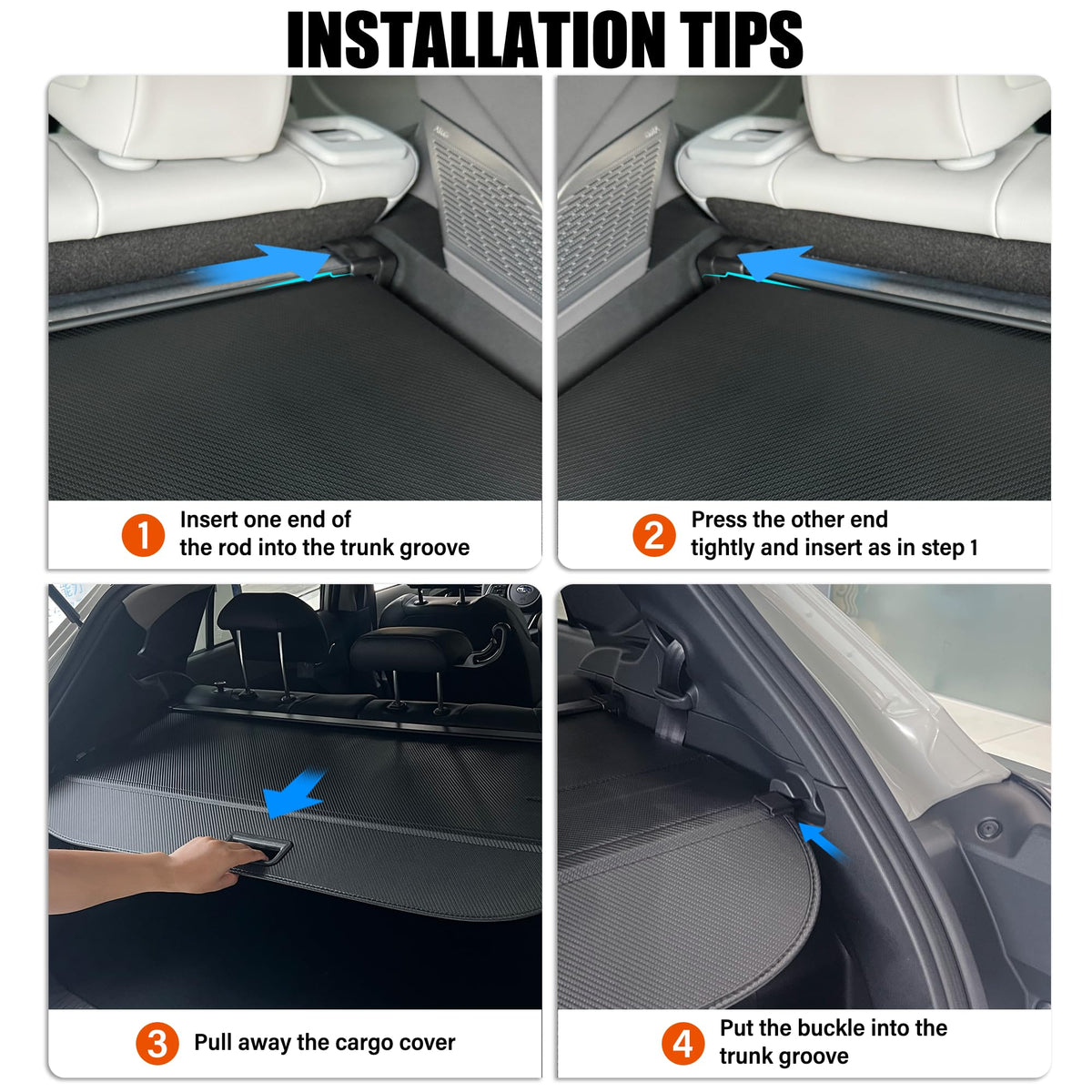 Yumemoo flannel underside detail protecting trunk trim and reducing noise