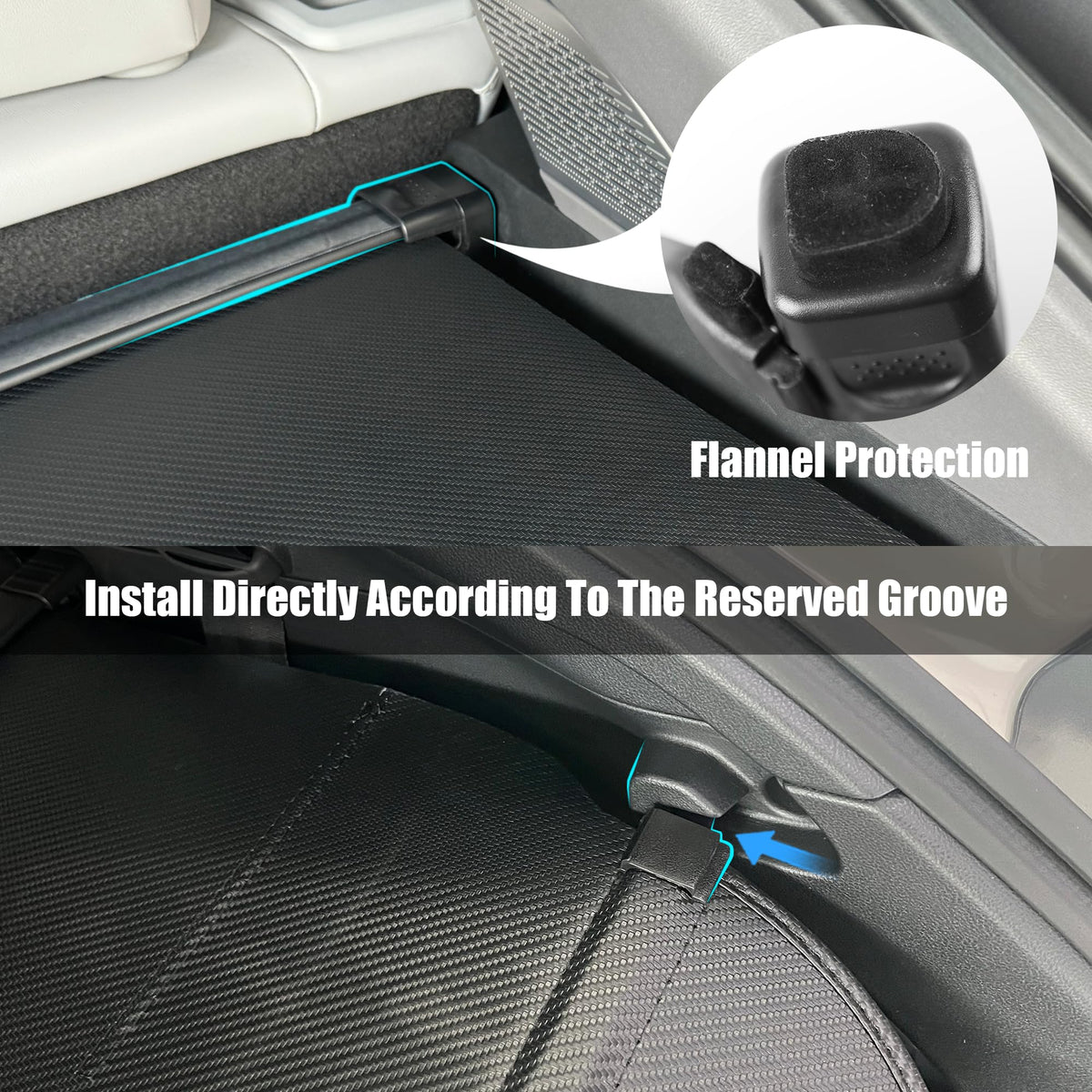 Yumemoo beside rear seat for scale showing exact OEM-style fitment
