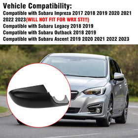 Yumzeco side profile of Subaru mirror bottom cover highlighting precise contours
