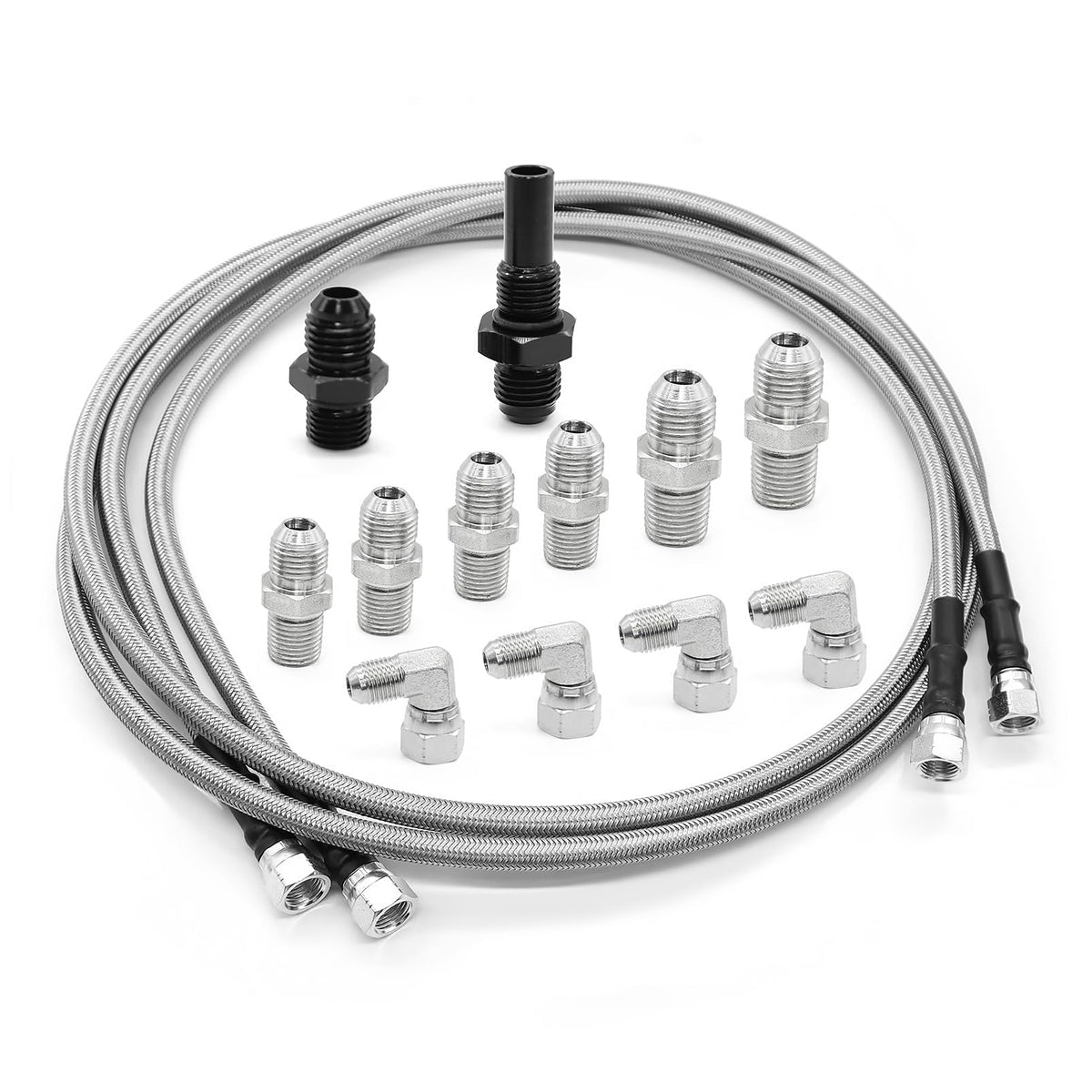 Yunnergo front packaging view showing complete cooler lines kit and benefit of all-in-one set