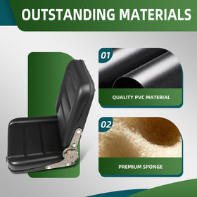Yunnergo PVC cover and sponge close-up showing durable, easy-clean surface