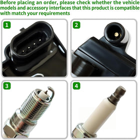 Yunnergo spark plug wires laid out showing organized lengths for fast installation