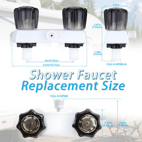 yushixing closeup of knob and diverter for precise flow control benefit