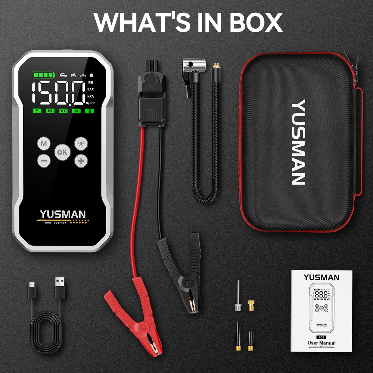 YUSMAN open EVA storage case organizing components for convenient storage benefit