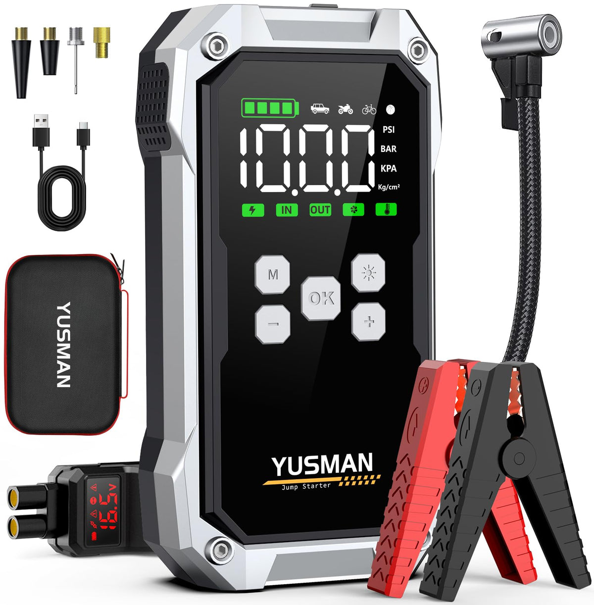 YUSMAN front panel showing ports and rugged casing, quick access and durability