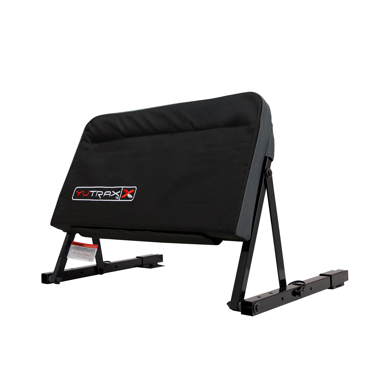 Yutrax front view of backrest showing full support and easy mounting benefit