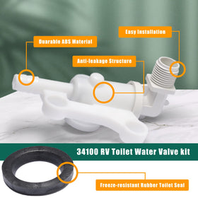 YUXIVCNE flange seal and screws arranged to show complete hardware for leak prevention