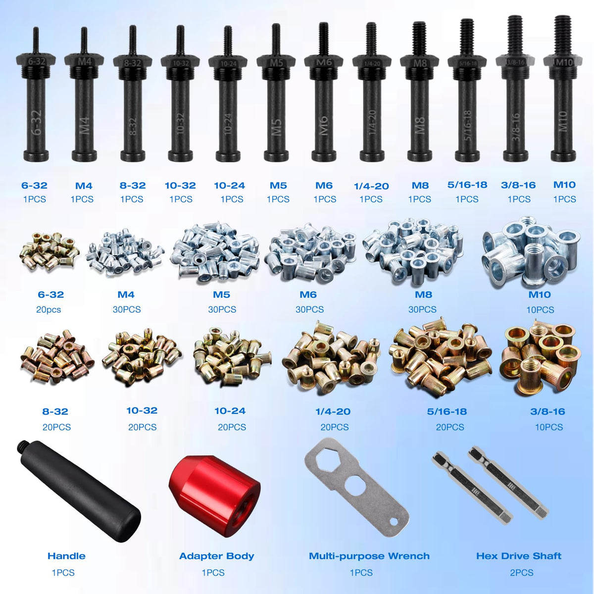 YUZES in use with drill setting a rivet nut for faster installation and less effort