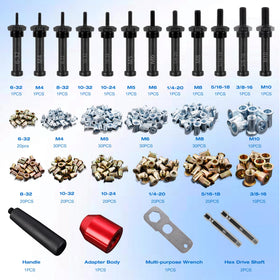 YUZES in use with drill setting a rivet nut for faster installation and less effort