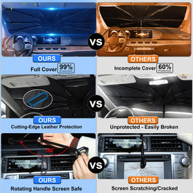 YYCKE installed on Tundra windshield demonstrating quick setup and cooling benefit