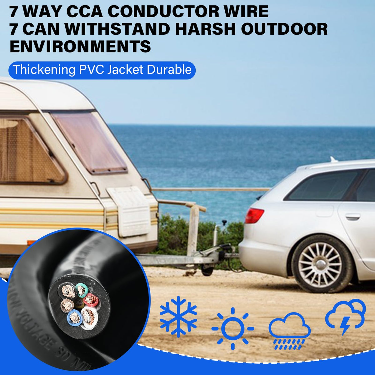 yyzimuqi close-up of wire ends with color-coding for fast circuit matching and easier installation