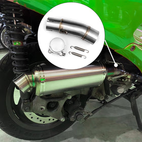 YZCHAIN mid pipe stainless steel texture emphasizing corrosion resistance