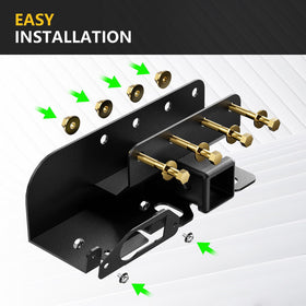 YZONA two mounting bracket options displayed for trailer power connector compatibility