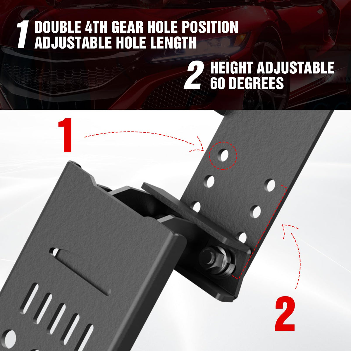 YZONA side profile showing pedal thickness and reinforced steel strength