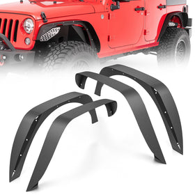 YZONA front fender flare front view showing sturdy fit and protection
