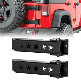 YZONA front view of hinge set showing durable steel and fitment benefit